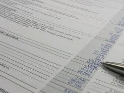 financial report series Stock Footage