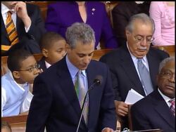 It's a glass ceiling no one else has even cracked, and Nancy Pelosi is crashing through it Thursday, as she will be sworn in as the nation's first-ever female House speaker. News Clip