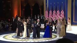 CLEAN : President Trump attend inaugural ball honoring US military News Clip