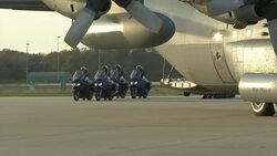 Recently discovered remains of some MH17 victims arrive in the Netherlands News Clip