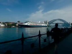 WS POV T/L Shot of harbor bridge / Sydney, new south wales, Australia Stock Footage