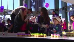 Mural of Nelson Mandela made of 5,000 cupcakes News Clip