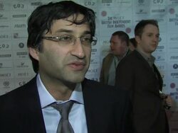 INTERVIEW: Asif Kapadia 'Senna' being selected in awards, why he was so passionate about Ayrton Senna at the 14th Moet BIFAs at Old Billingsgate Market on December 04, 2011 in London, England (Footage by WireImage Video/Getty Images) Stock Footage