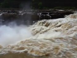 Hukou waterfall in shaanxi,china Stock Footage