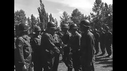 US General James Van Fleet at Turkish military ceremony celebrating the country's national holiday in Korea News Clip