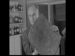 SYND 27 8 67 8,000 YEAR OLD STONE ARTIFACTS DISCOVERED AT LEPENSKI VIR News Clip