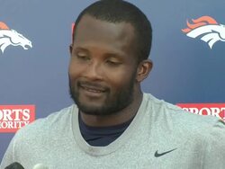 Champ Bailey impressed by Russell Wilson Stock Footage