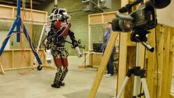 Researchers And Virginia Tech Students Prepare For DARPA Robotics Challenge Stock Footage