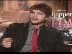 Ashton Kutcher and Cameron Diaz Interview Stock Footage