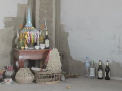 WS altar / Vientiane, Laos Stock Footage