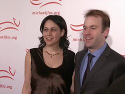 EVENT CAPSULE CHYRON/REPORTER: A Funny Thing Happened On The Way To Cure Parkinson's - Red Carpet Stock Footage