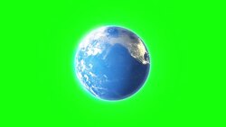 4k Spinning Earth On Green Screen Background Animation Seamless Loop Stock Footage