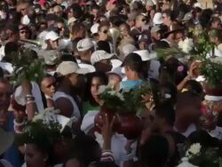 Irara Lavagem Festival Stock Footage