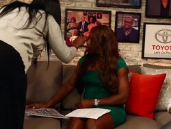 2013 US Open Champion Serena Williams - New York City Trophy Tour Stock Footage