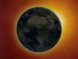 Earth, Moon and Sun Stock Footage