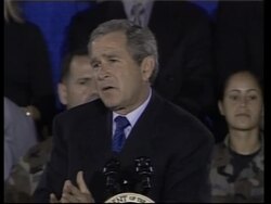 President comments on administration plans on Iraq News Clip