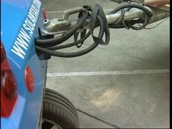 Swiss national with solar powered taxi on world tour News Clip