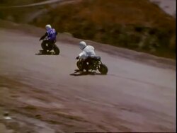 Mercury Mini-Bike Clutch Race Stock Footage