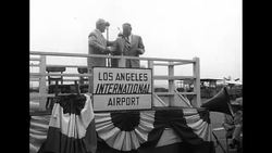 Opening of Will Rogers Skyway in Los Angeles News Clip