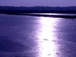 Frozen pond in the arctic Stock Footage