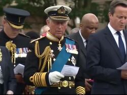 Prince Charles Singing Hymn at WW1 Centenary in Glasgow News Clip
