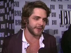 INTERVIEW: Thomas Rhett on BMI, on Tom Hall, on the momentum of country music. at 60th Annual BMI Country Awards on 10/30/2012 in Nashville, TN.(Footage by WireImage Video/Getty Images Entertainment Video) Stock Footage