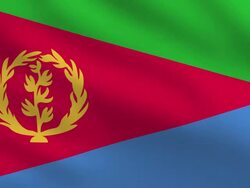 Eritrea Flag Stock Footage