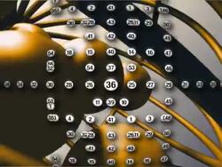 Lottery balls composition GOLD and WHITE Stock Footage