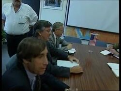 Israel/West Bank - Ross meets Mordechai News Clip