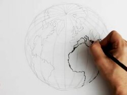 Timelapse drawing the Earth.   CO Stock Footage