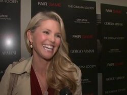 INTERVIEW: Christie Brinkley talking about how she stays so young looking. at the Giorgio Armani & The Cinema Society Host A Screening of 'Fair Game Stock Footage
