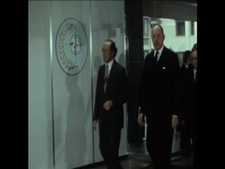 SYND 24 10 74 TRUDEAU MEETS NATO GENERAL SECRETARY News Clip