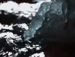 HD Ice Formation in Winter River (Loopable) (4:2:2@100 Mb/s) Stock Footage