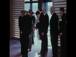 SYND 29/1/72 EMPORER HIROHITO MEETS BRUNDAGE FROM THE IOC Instructional Video