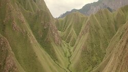 View of rainbow mountains in Zhangye Danxia Landform, China Stock Footage