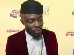 INTERVIEW - Fuse ODG on Christmas in Ghana at The Jingle Bell Ball 2014 on 7th December 2014 in London, England. Stock Footage