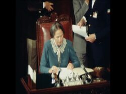 CUTS 25 10 80 FORLANI ADDRESSES PARLIAMENT News Clip