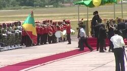 CLEAN : Chinese president arrives in Congo News Clip