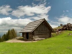 HD: Enjoying Alpine Life Stock Footage