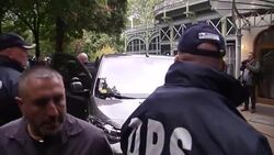 CLEAN : Marine Le Pen arrives to watch election results News Clip