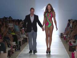 Designers at Aguaclara, Aquarella, Mia Marcelle, Sauvage, Toxic Sadie Swimwear - Mercedes-Benz Fashion Week Swim 2015 Stock Footage