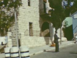 Mandelbaum Gate UN Checkpoint Stock Footage