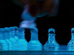 Playing Chess Stock Footage
