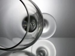 Movement of a wine glass Stock Footage