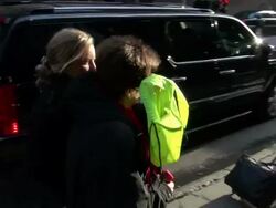 Billie Jean King at the 'Good Morning America' studio in New York on 2/21/2012 (Footage by WireImage Video/Getty Images Entertainment Video) Stock Footage