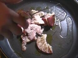Woman cooking  fungus Stock Footage