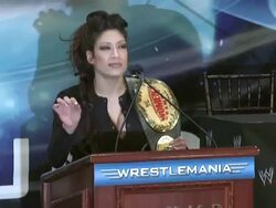 Donald Trump and World Wrestling Entertainment News Conference for WrestleMania 23 Stock Footage