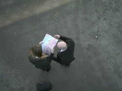 HD CRANE: Helping To Find The Location Stock Footage