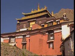 Tibet - Temple of Panchen Lama and his disciples News Clip