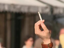 HD: Holding A Cigarette Stock Footage